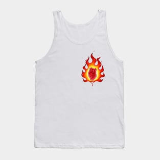 heart on fire Tank Top